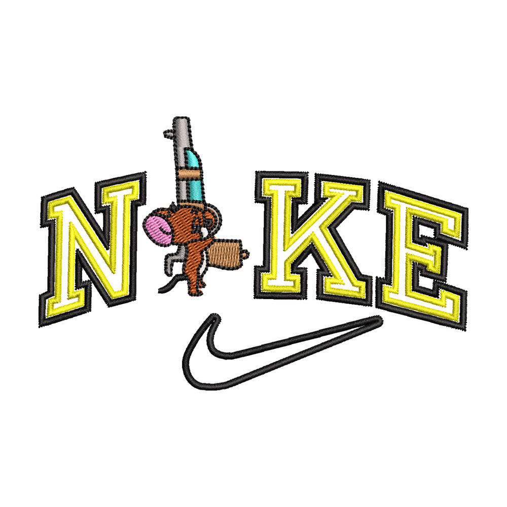 Nike jerry embroidery design, Tom jerry embroidery, Nike design, Embroidery shirt, Embroidery file,Digital download.jpg