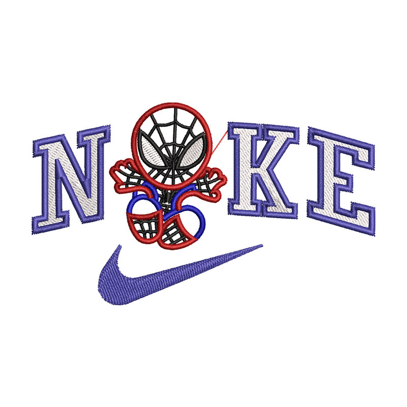 Nike spiderman embroidery design, Marvel embroidery, Nike design, Embroidery file,Embroidery shirt, Digital download.jpg