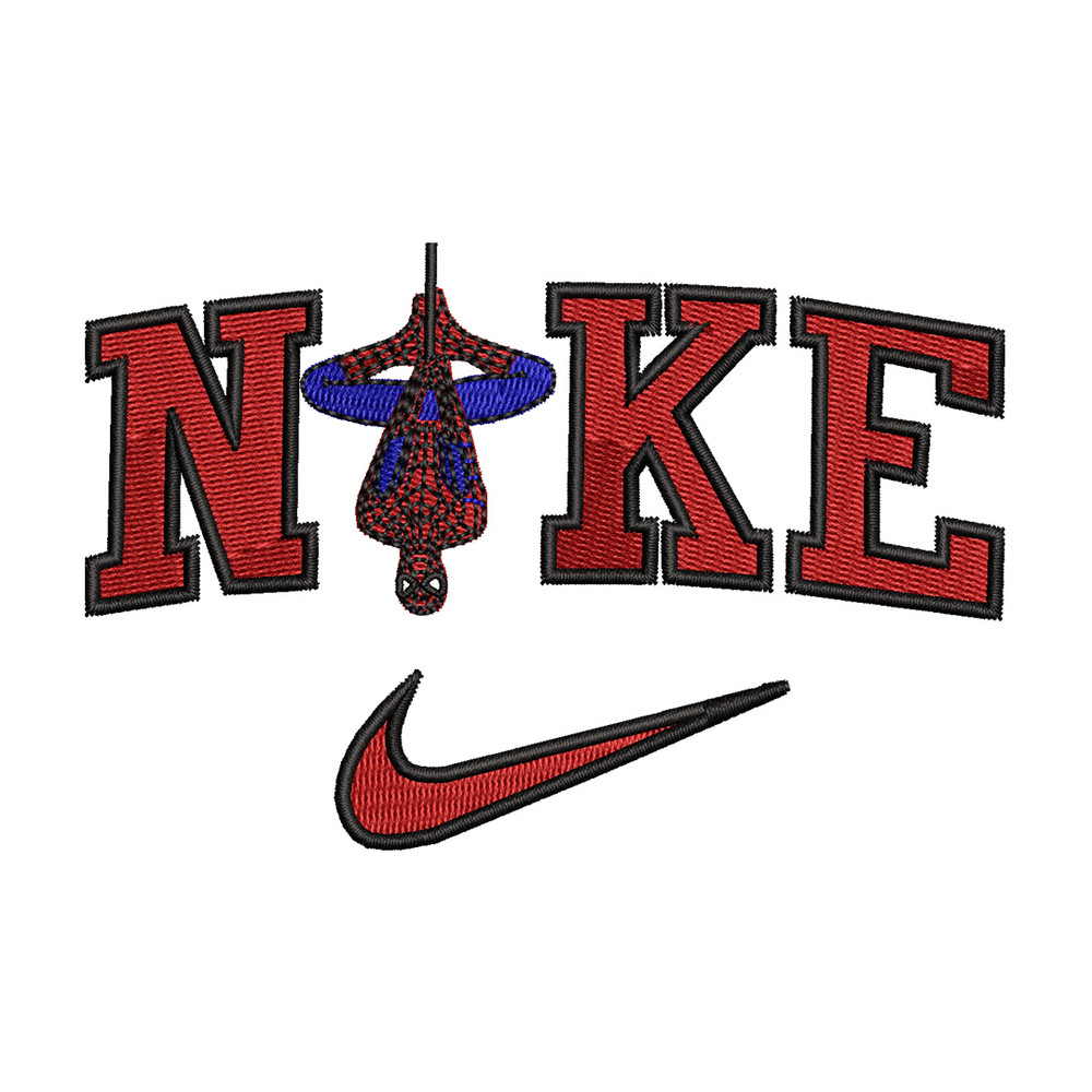Nike spiderman embroidery design, Spiderman embroidery, Nike design, Embroidery shirt, Embroidery file, Digital download.jpg