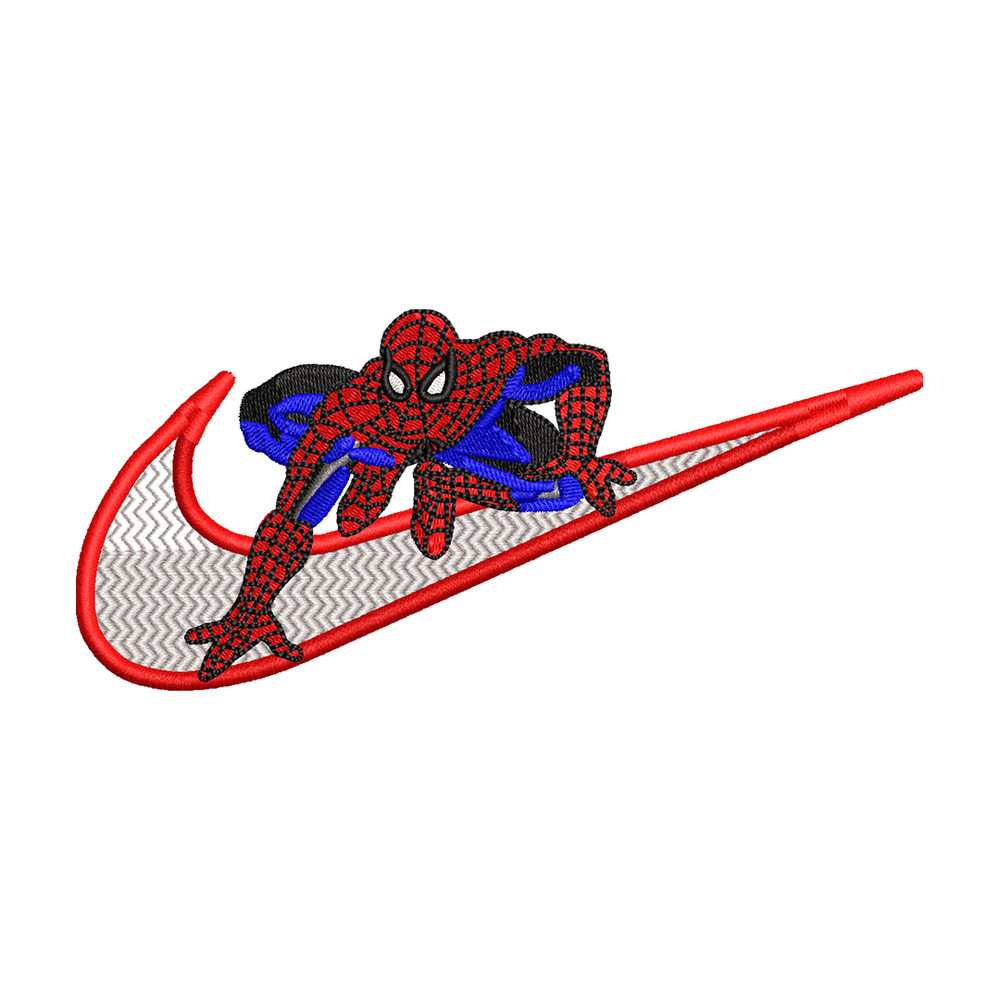Nike Spiderman Logo embroidery design, Spiderman embroidery, Nike design, movie design, movie shirt, Digital download.jpg