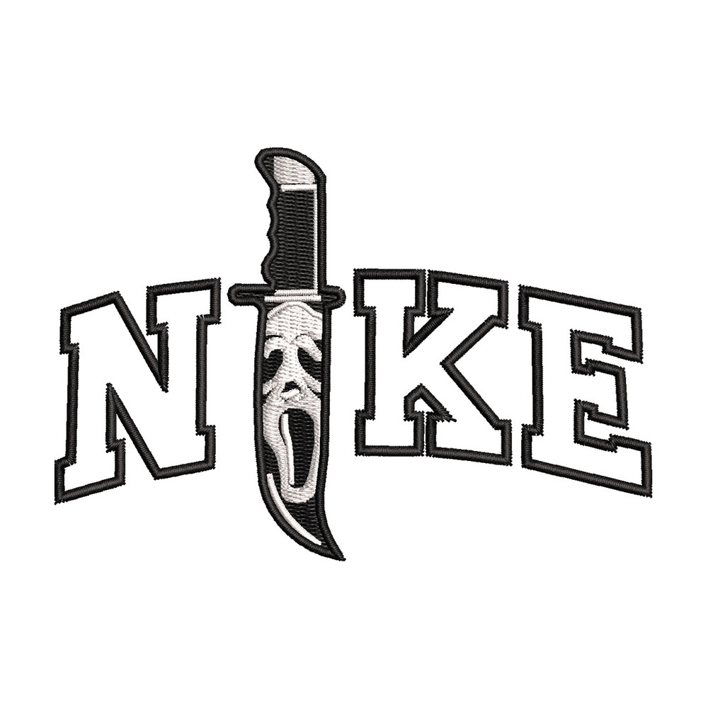 Nike x knife embroidery design, Horror embroidery, Nike design, Embroidery shirt, Embroidery file, Digital download.jpg