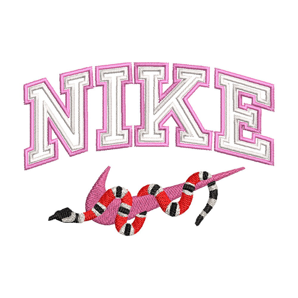 Nike x snake embroidery design, Snake embroidery, Nike design, Embroidery shirt, Embroidery file, Digital download.jpg
