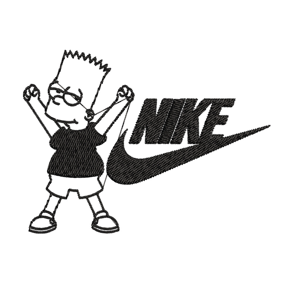 Simpson Nike Embroidery design, Simpson cartoon Embroidery, Nike design, Embroidery file, logo shirt, Instant download..jpg