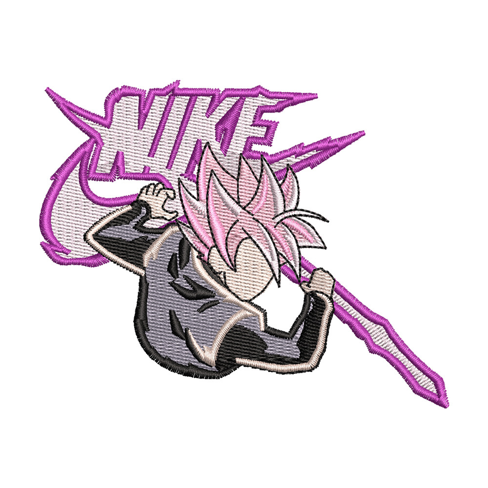 Super Saiyan rose embroidery design, Dragon ball embroidery, Nike design, anime design, anime shirt, Digital download.jpg