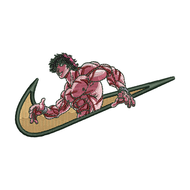 Swoosh baki embroidery design, Baki embroidery, Nike design,Embroidery file, Embroidery shirt, Digital download.jpg