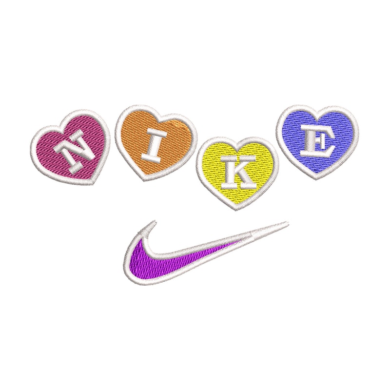 Nike heart embroidery design, Logo embroidery, Nike design, Embroidery shirt, Embroidery file, Digital download.jpg