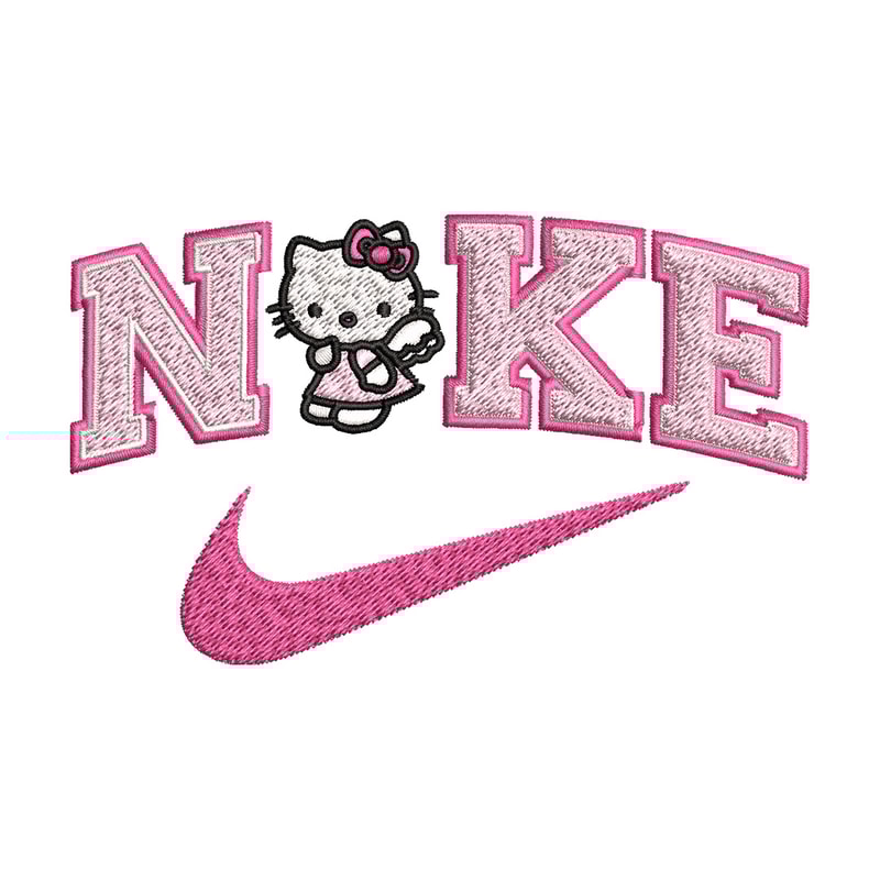 Nike kitty Embroidery Design, Hello kitty Embroidery, Nike Embroidery, Embroidery File, Logo shirt, Digital download.jpg