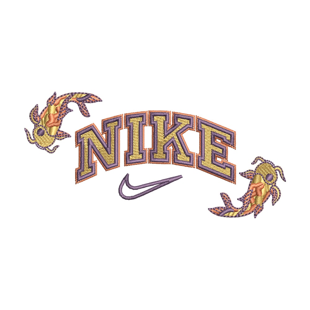 Nike x fish embroidery design, Fish embroidery, Nike design, Embroidery shirt, Embroidery file,Digital download.jpg