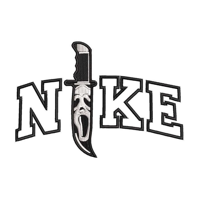 Nike x knife embroidery design, Horror embroidery, Nike design, Embroidery shirt, Embroidery file, Digital download.jpg