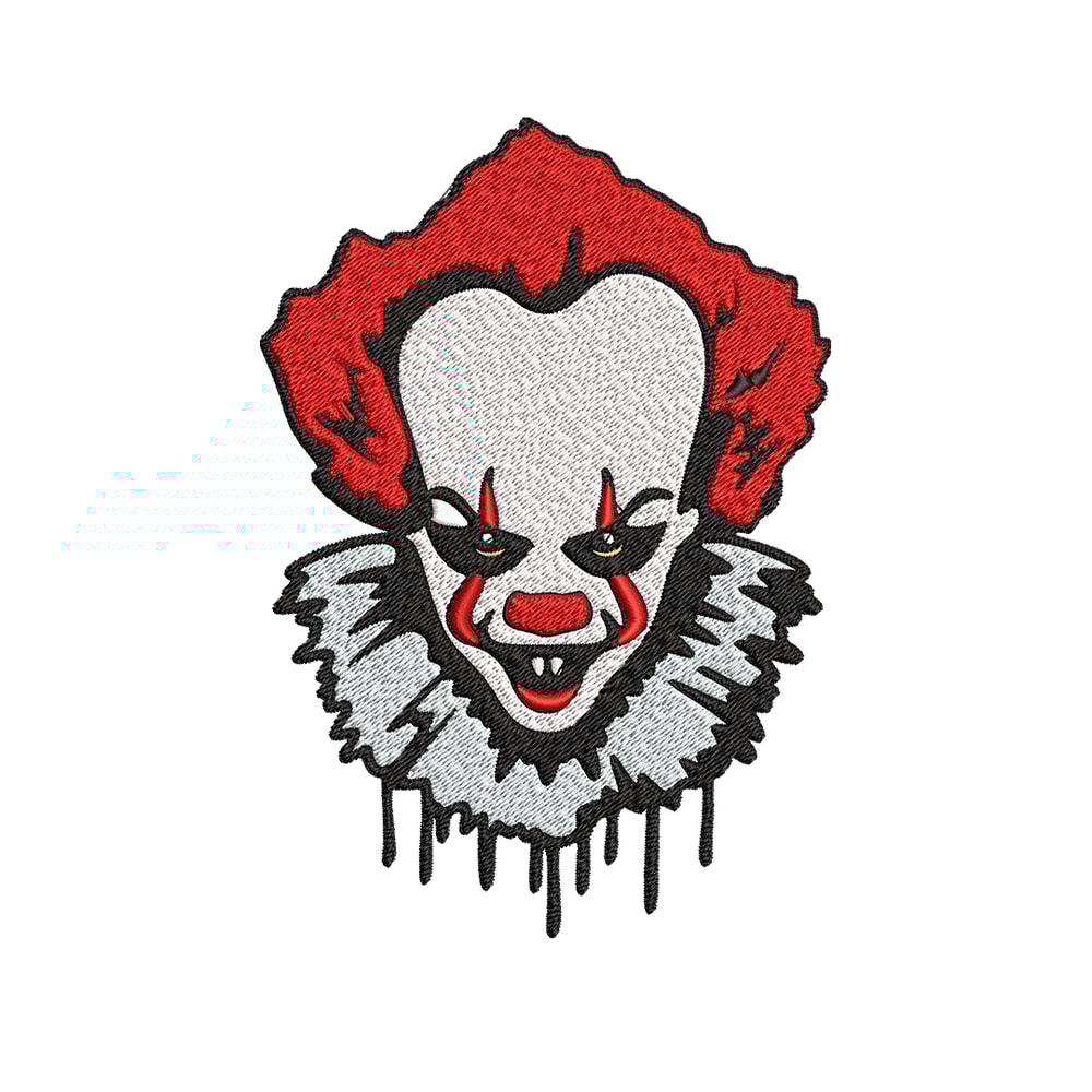 Pennywise Embroidery design, Pennywise Halloween Embroidery, Embroidery File, halloween design, Digital download..jpg