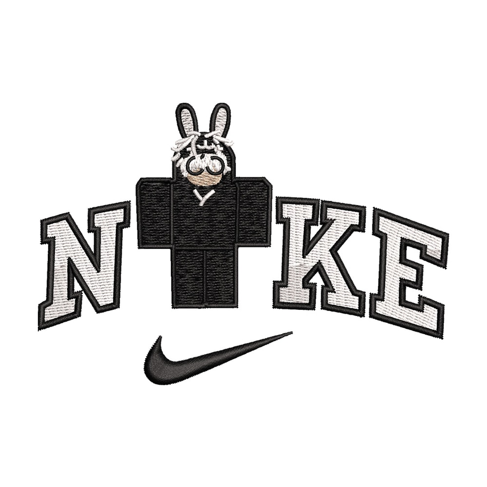 Nike bunny lego embroidery design, Bunny embroidery, Nike design, Embroidery shirt, Embroidery file, Digital download.jpg