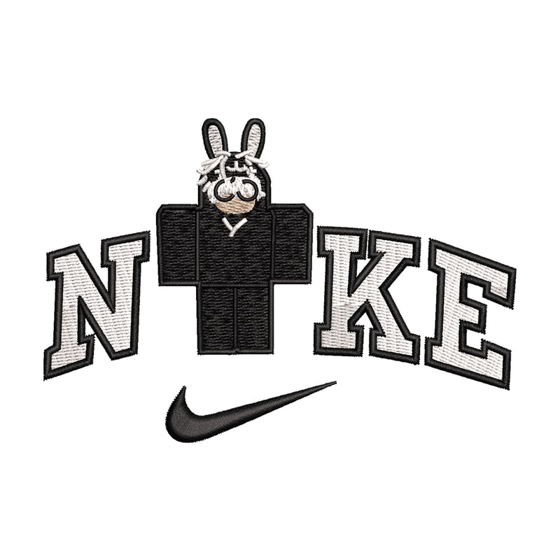 Nike bunny lego embroidery design, Bunny embroidery, Nike design, Embroidery shirt, Embroidery file, Digital download.jpg