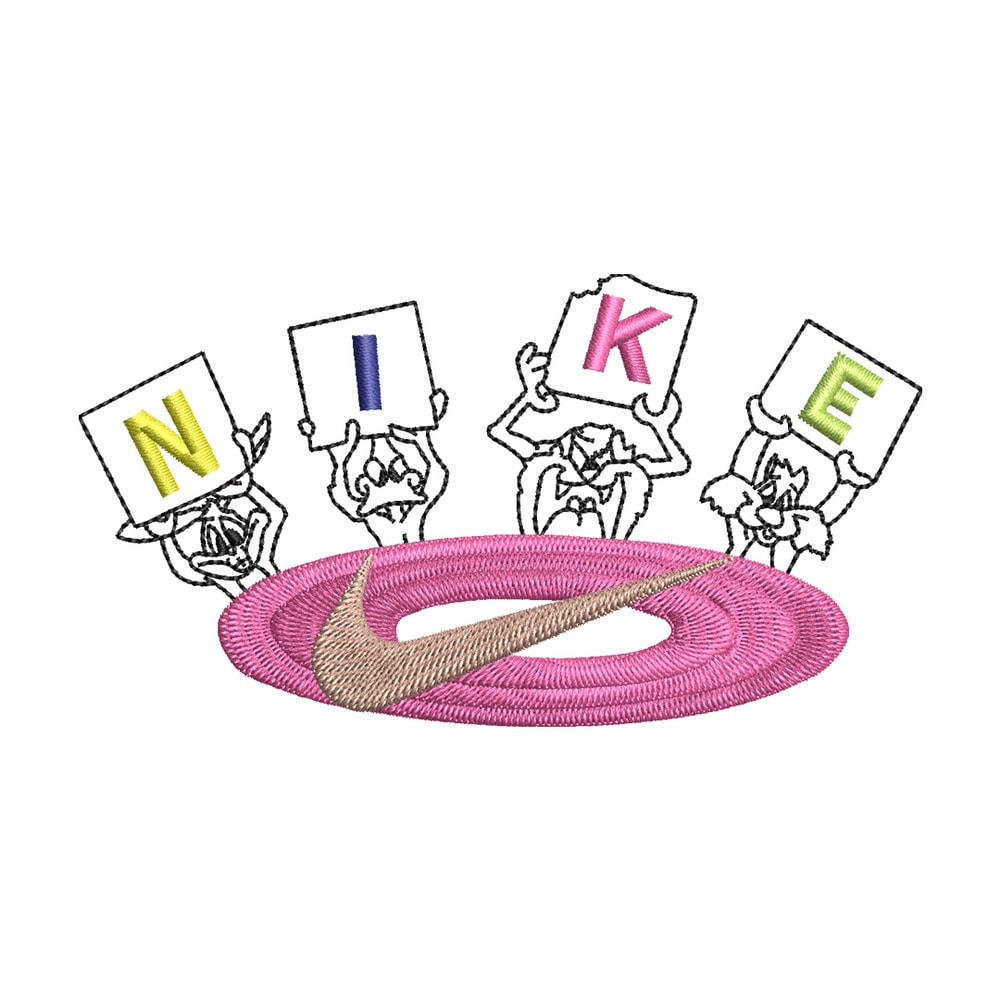 Nike cartoon embroidery design, Cartoon embroidery, Nike design, Embroidery shirt, Embroidery file, Digital download.jpg