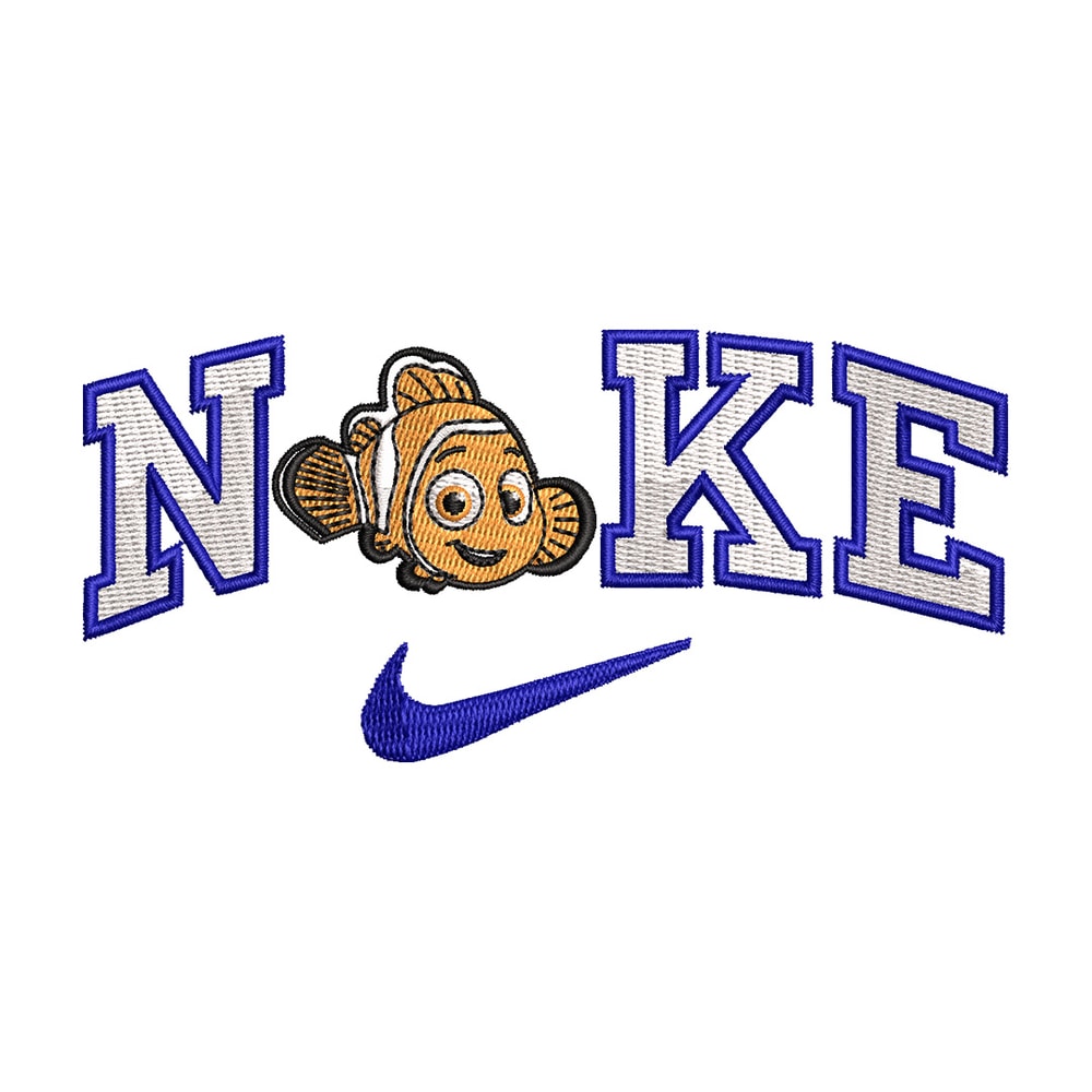 Nike fish cartoon embroidery design, Cartoon embroidery, Nike design, Embroidery shirt, Embroidery file,Digital download.jpg