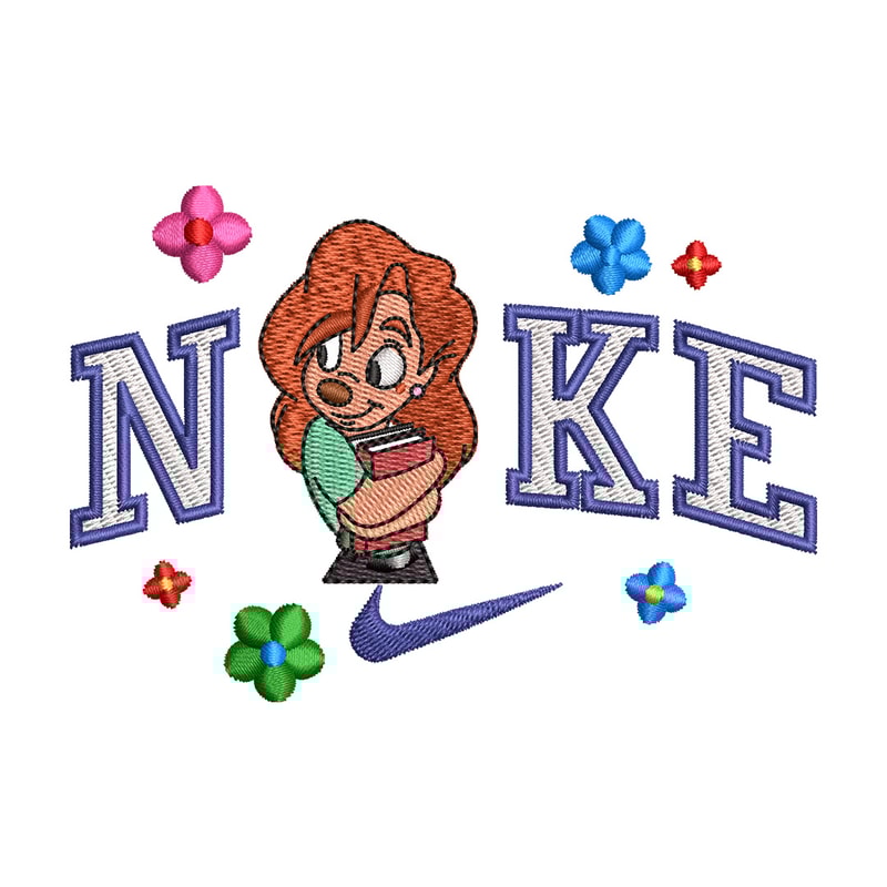 Nike flower girl embroidery design, Nike embroidery, Nike design, Embroidery shirt, Embroidery file,Digital download.jpg
