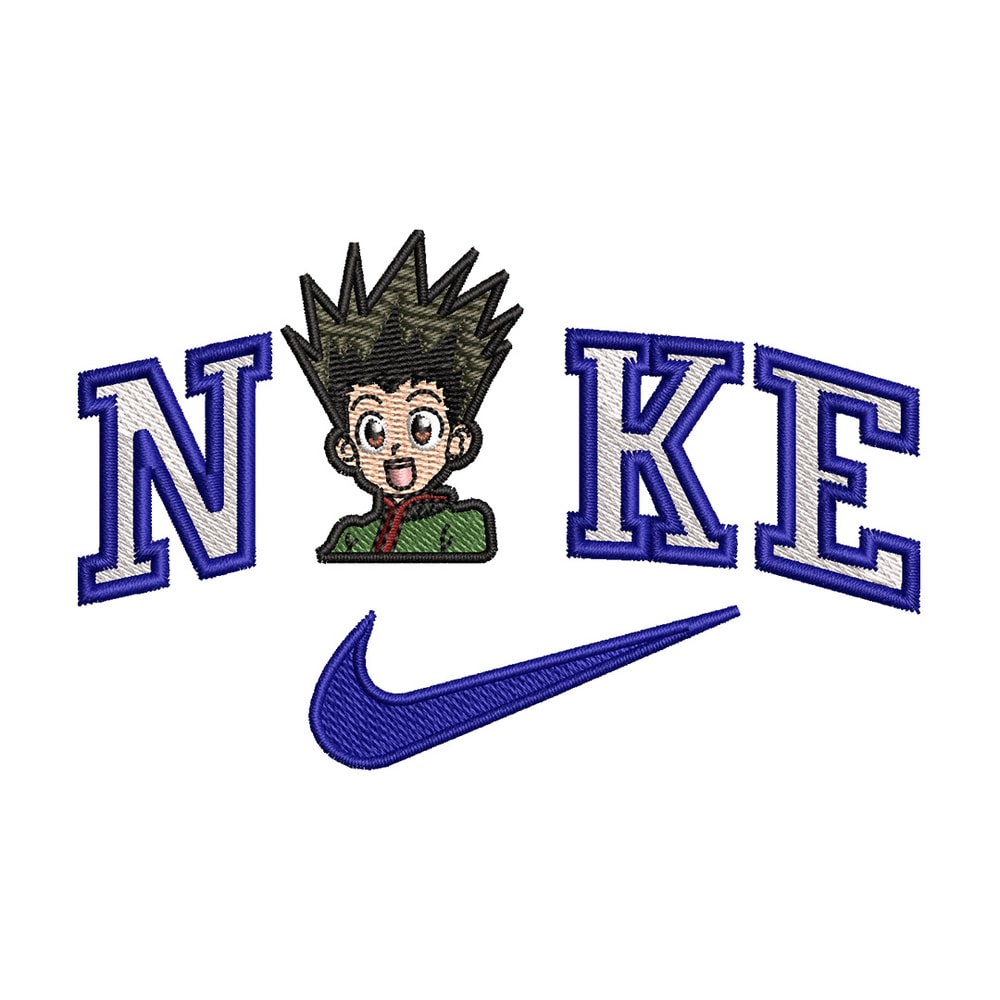 Nike gon embroidery design, Hunter x hunter embroidery, Nike design,Embroidery file,Embroidery shirt,Digital download.jpg
