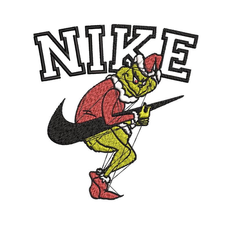 Nike grinch Embroidery Design, Chrismas Embroidery, Nike Embroidery, Embroidery File, Logo shirt, Digital download.jpg