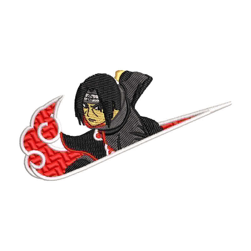 Nike Itachi embroidery design, Naruto embroidery, Nike design, anime design, anime shirt, Digital download.jpg
