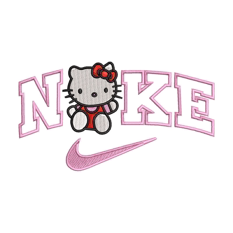 Nike kitty embroidery design, Kitty embroidery, Nike design, Embroidery shirt, Embroidery file, Digital download.jpg