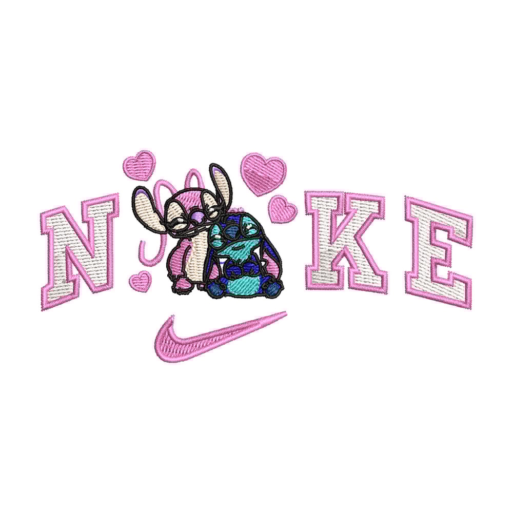 Nike stitch love embroidery design, Stitch embroidery, Nike design, Embroidery file,Embroidery shirt, Digital download.jpg
