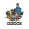 Cats cartoon adidas Embroidery Design, Adidas Embroidery, Embroidery File, Brand Embroidery, Logo shirt, Digital download.jpg