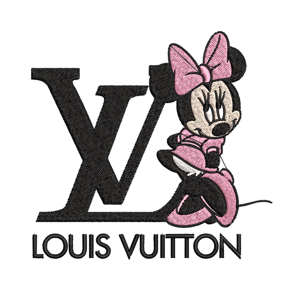 Minnie louis vuitton Embroidery Design, Lv Embroidery, Embroidery File, Disney Embroidery, Logo shirt, Digital download.jpg