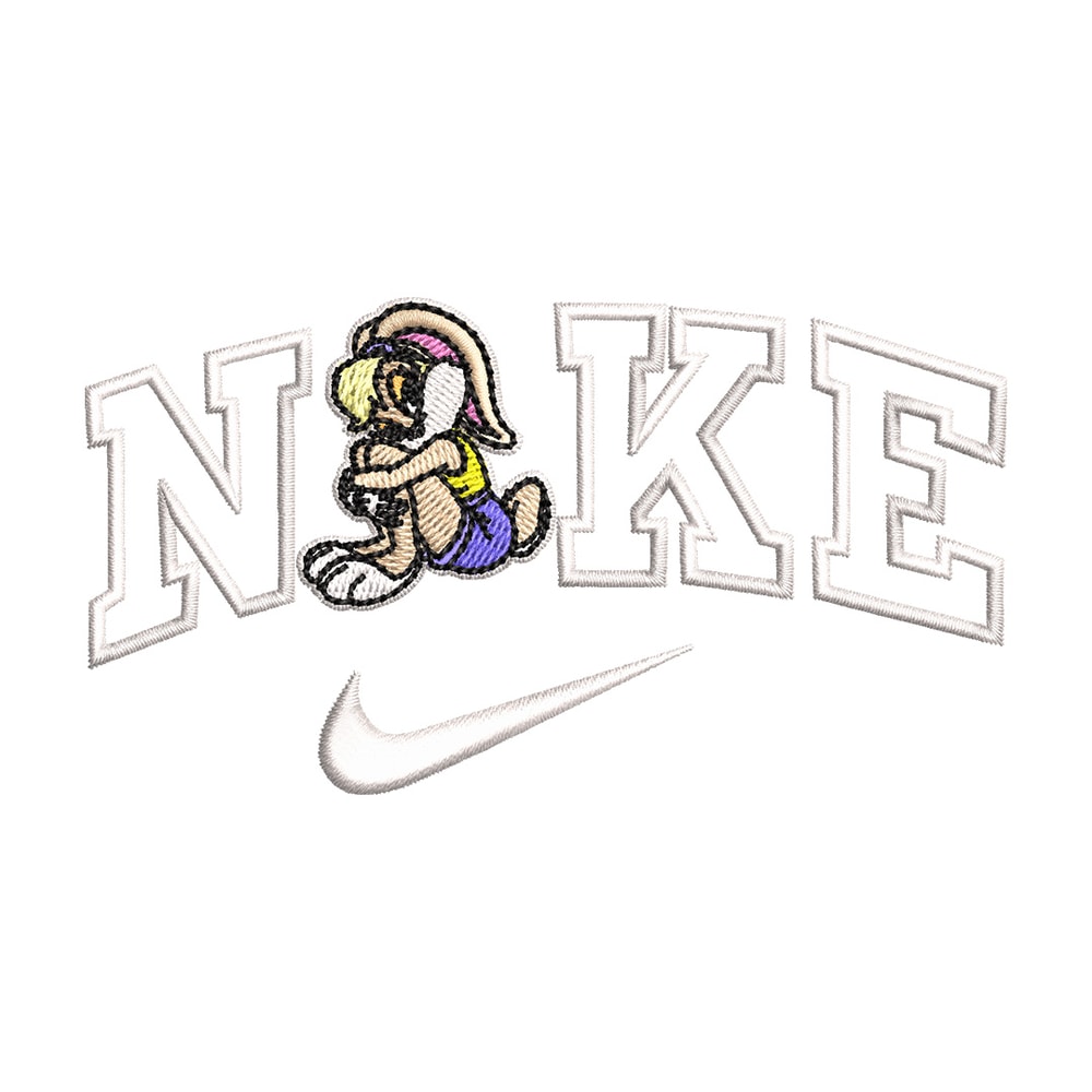 Nike bunny cartoon Embroidery Design, Cartoon Embroidery, Nike Embroidery, Embroidery File, Logo shirt, Digital download.jpg