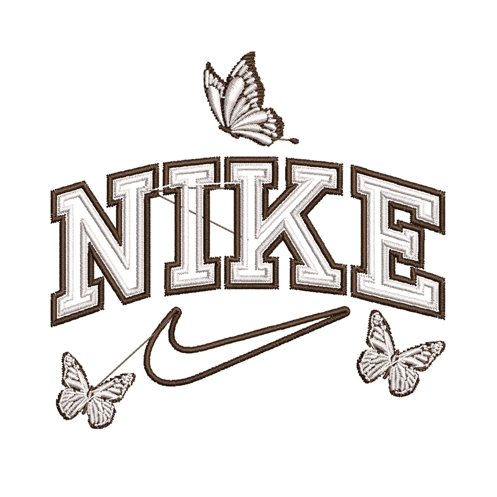 Nike butterfly embroidery design, logo embroidery, logo design, logo shirt, digital download.jpg