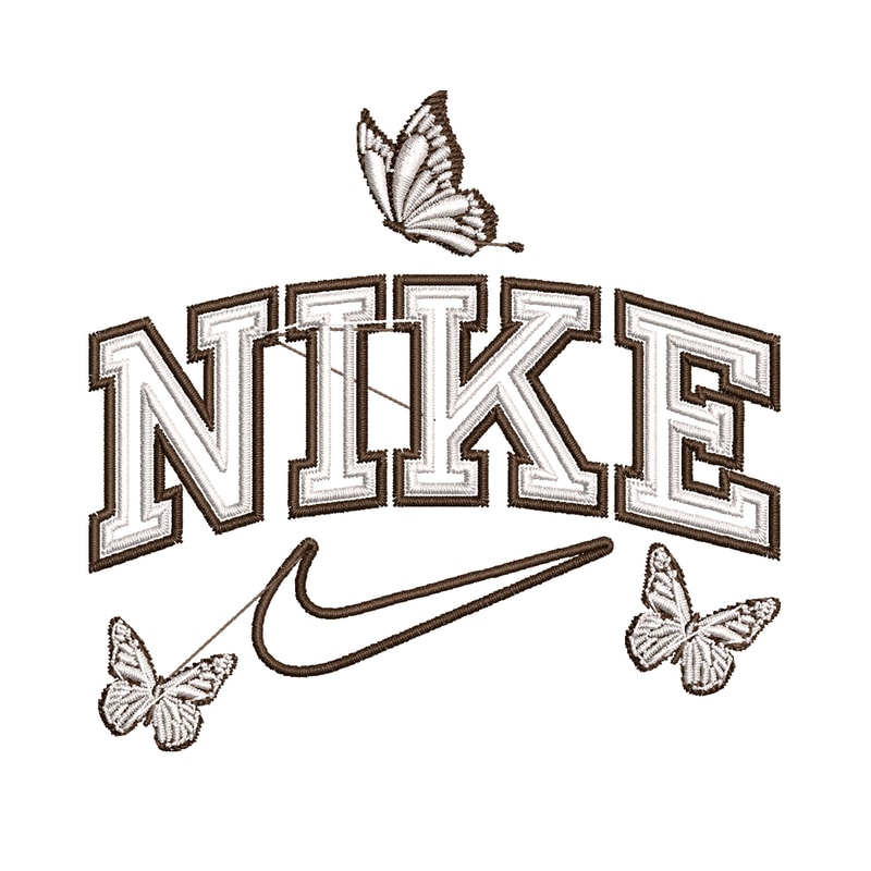 Nike butterfly embroidery design, logo embroidery, logo design, logo shirt, digital download.jpg