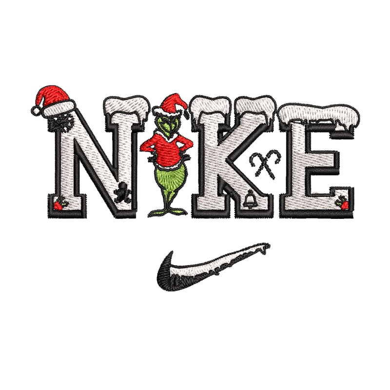 Nike Logo Grinch Merry Christmas Embroidery design, Grinch Embroidery, Nike design, Embroidery File, Digital download..jpg