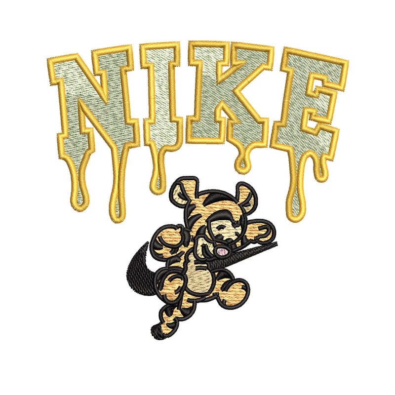 Nike x tigger embroidery design, Pooh embroidery, Nike design, Embroidery shirt, Embroidery file, Digital download.jpg