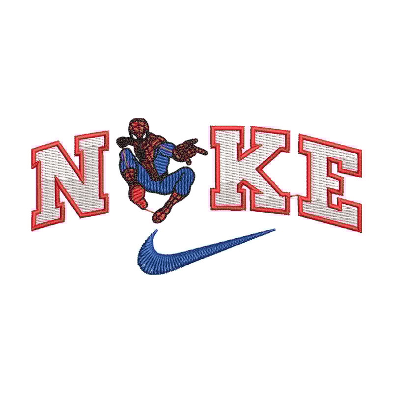spaiderman nike embroidery design, spaiderman embroidery, logo design, logo shirt, digital download.jpg