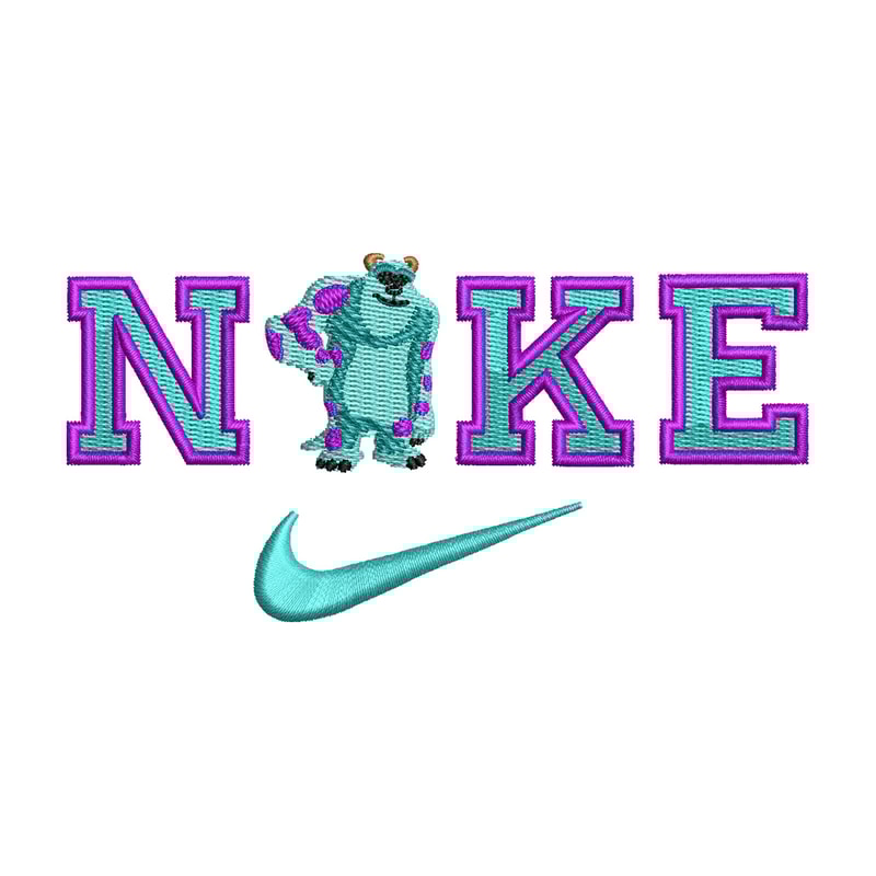 Sullivan x nike embroidery design, Disney embroidery, Embroidery file, Embroidery shirt, Nike design, Digital download.jpg