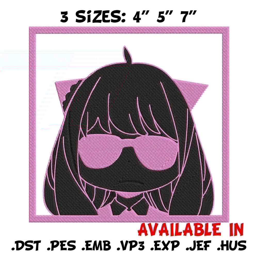 Anya box Embroidery Design, Spy x family Embroidery, Embroidery File, Anime Embroidery, Anime shirt, Digital download.jpg