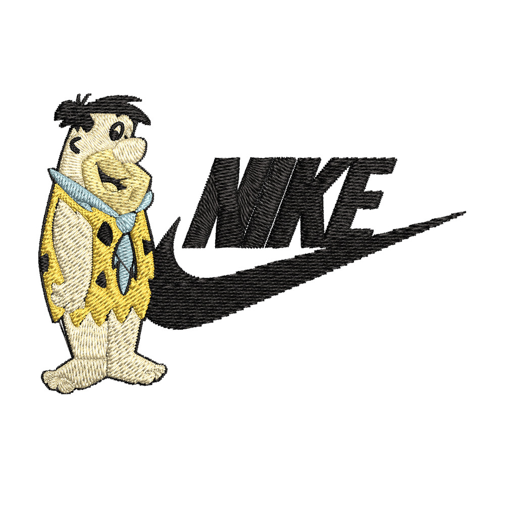 Fred Flintstone Nike Embroidery design, Fred Flintstone Embroidery, Nike design, Embroidery file, Instant download..jpg