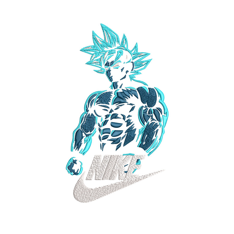 Son Goku Super Saiyan Blue Nike Embroidery design, Dragon ball Embroidery, Nike design, anime shirt, Instant download..jpg
