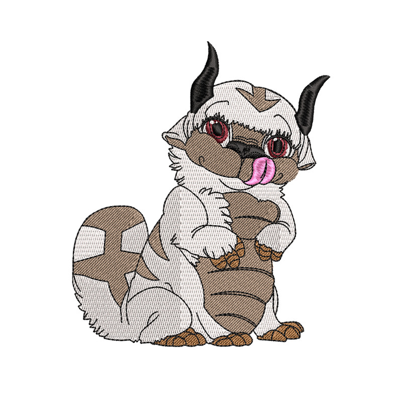 Appa Avatar embroidery design, Avatar embroidery, embroidery file, cartoon design, cartoon shirt, Digital download.jpg