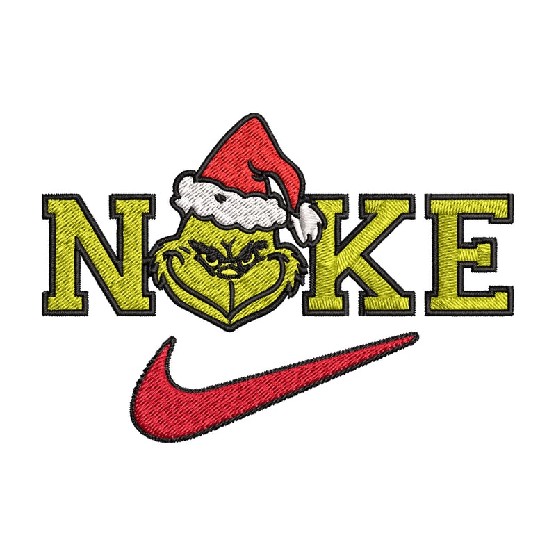 Grinch chrismas nike Embroidery Design, Nike Embroidery, Brand Embroidery, Embroidery File, Logo shirt, Digital download.jpg