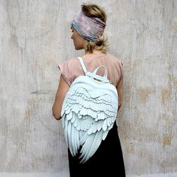 White Angel Wings Backpack