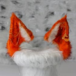 ON ORDER Fur ears "Bright fox" furry, cosplay, furryfox , furry order role-playing games head decoration, fur headband,