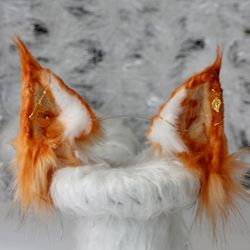 ON ORDER Fur ears "Tender Fox" furry, cosplay, furryfox , furry order role-playing games head decoration, fur headband,