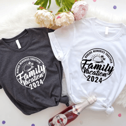 family vacation 2024 making memories together tshirt, summer vacation t-shirts, family vacation trip tee, family beach t