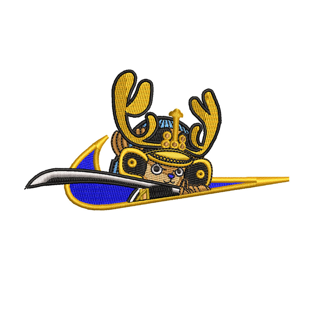Chopper nike embroidery design, One piece embroidery, Nike design, Embroidery shirt, Embroidery file, Digital download.jpg