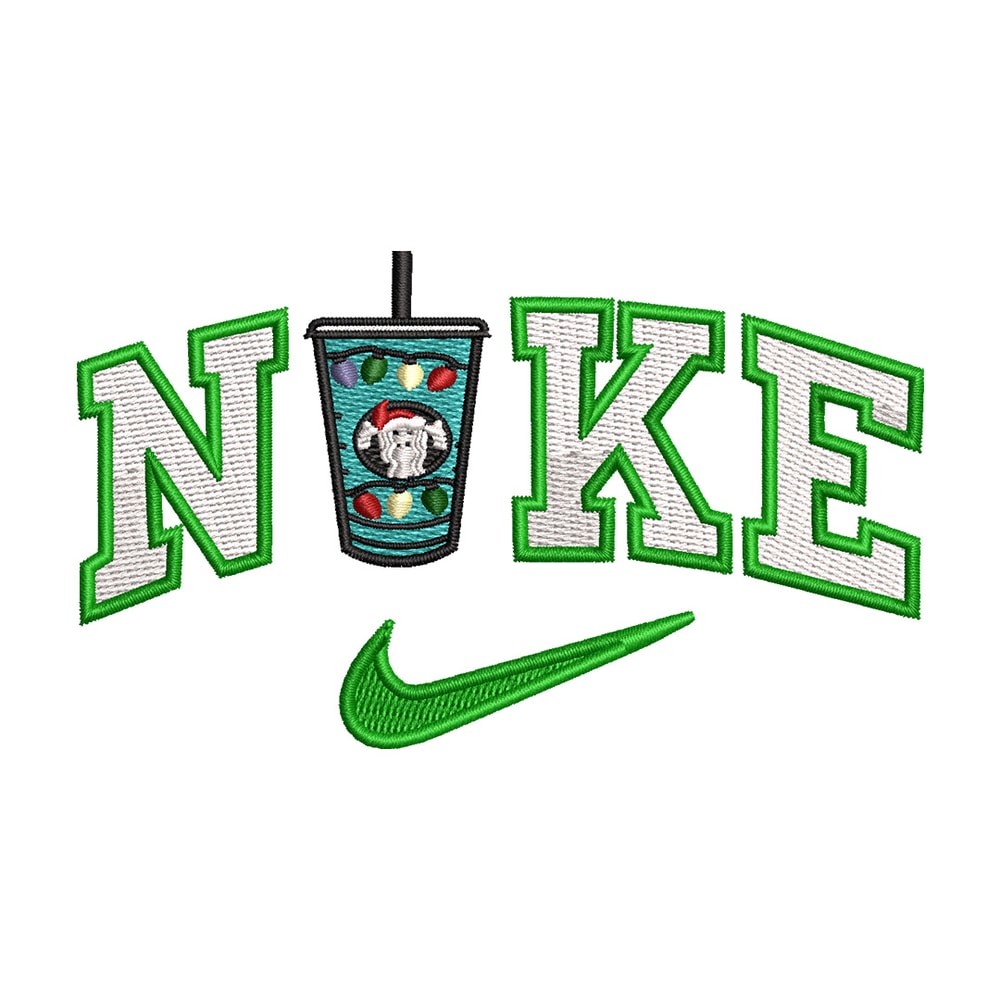 Cup green x nike embroidery design, Cup embroidery, Nike design, Embroidery shirt, Embroidery file, Digital download.jpg