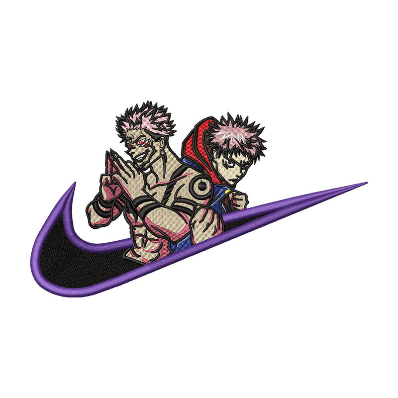 Nike sukuna embroidery design, Jujutsu embroidery, Anime design, Embroidery shirt, Embroidery file, Digital download.jpg