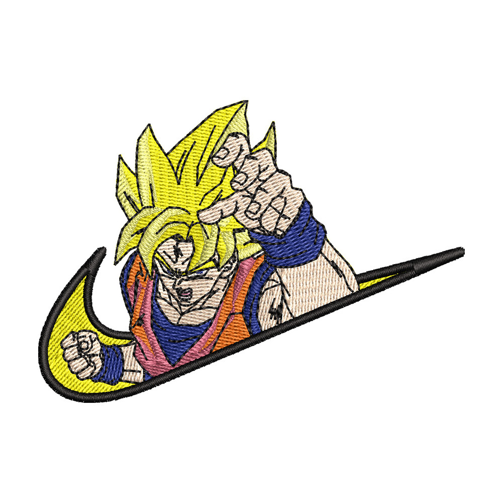 Swoosh goku embroidery design, Dragonball embroidery, Anime design, Embroidery file, Embroidery shirt, Digital download.jpg
