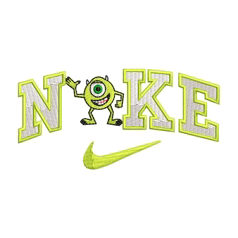 Nike x mike embroidery design, Disney embroidery, Nike design, Embroidery shirt, Embroidery file, Digital download.jpg