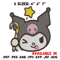 Kuromi face Embroidery Design, Hello kitty Embroidery, Embroidery File,Anime Embroidery, Anime shirt, Digital download.jpg