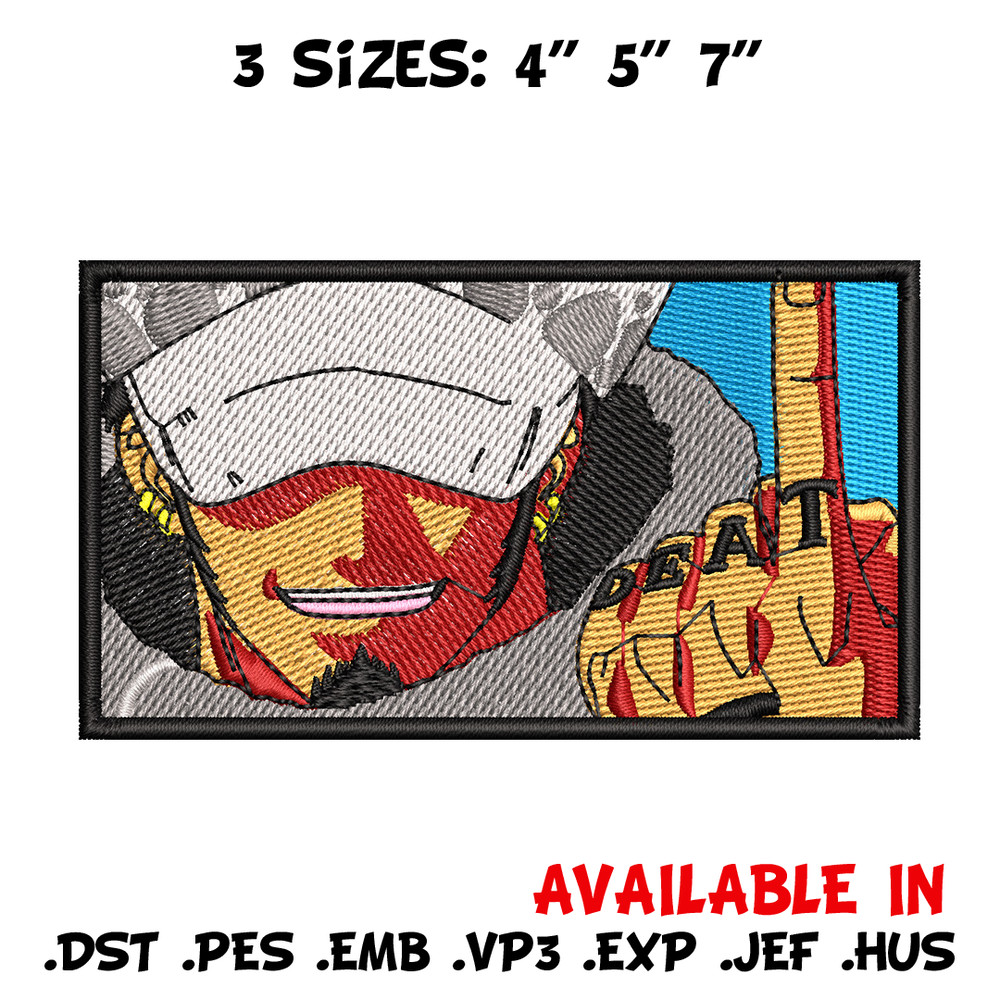 Law box embroidery design, One piece embroidery, Anime design, Embroidery shirt, Embroidery file, Digital download.jpg