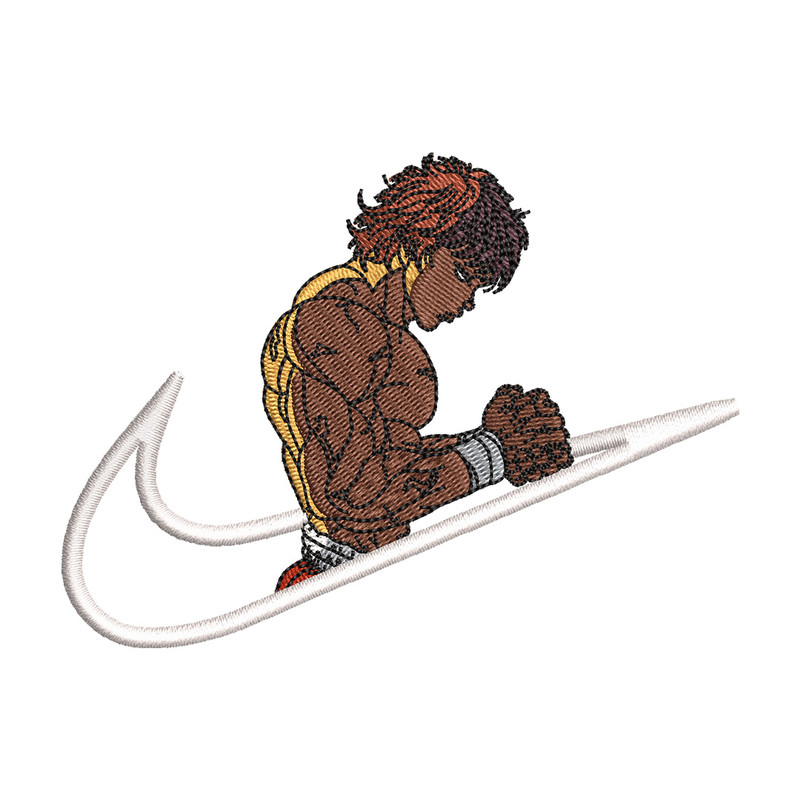 Nike baki embroidery design, Baki embroidery, Nike design, Embroidery shirt, Embroidery file, Digital download.jpg